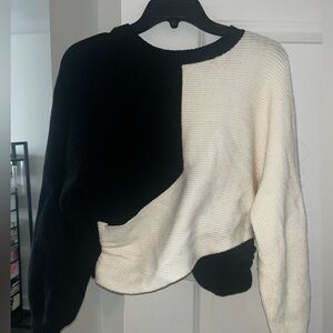 Express sweater black and white
